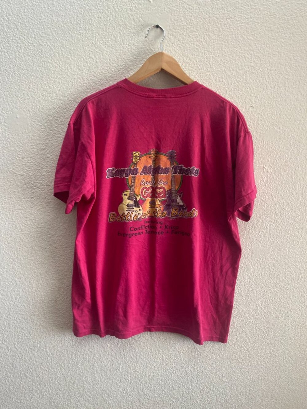 Vintage Kappa Alpha Theta Rock The Casa Battle Of The Bands T-Shirt Men's XL